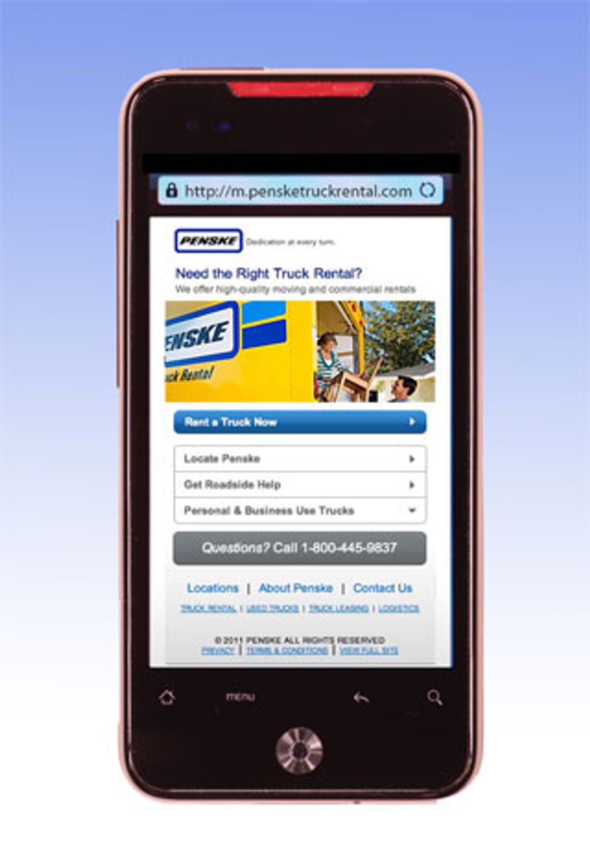 Penske’s New Mobile Site Makes Truck Rental Easy