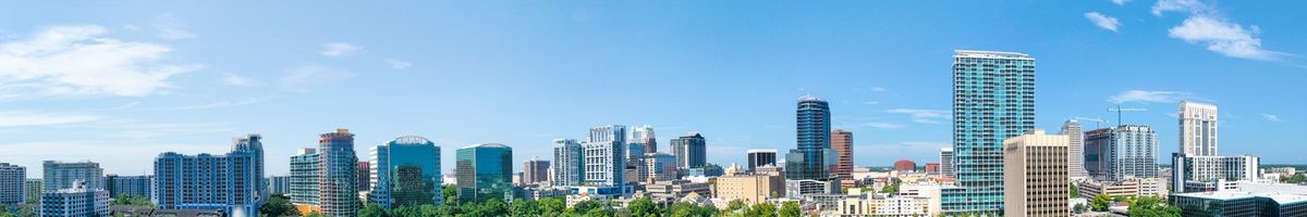 The Orlando, Florida skyline during the day